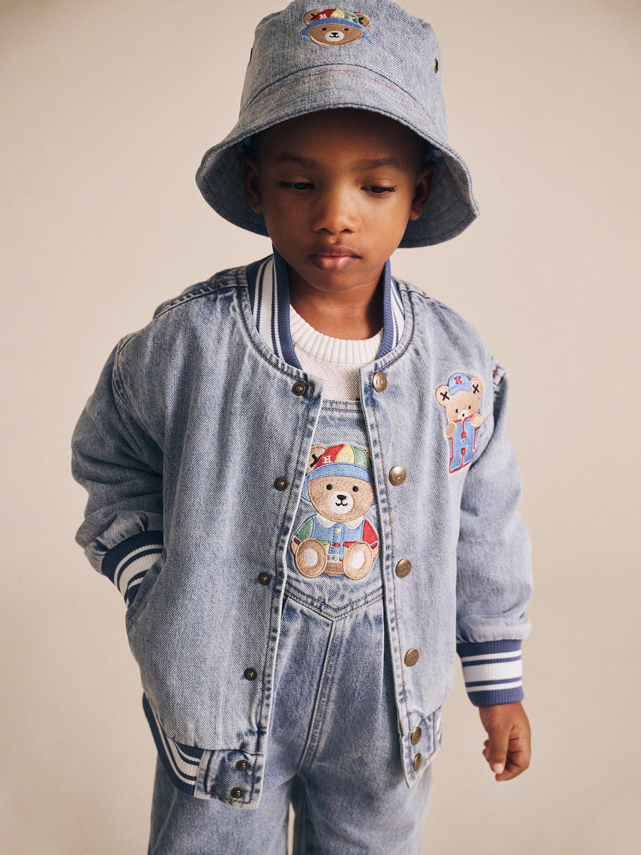 Huxbaby Dreamy Denim Huxbear Overalls