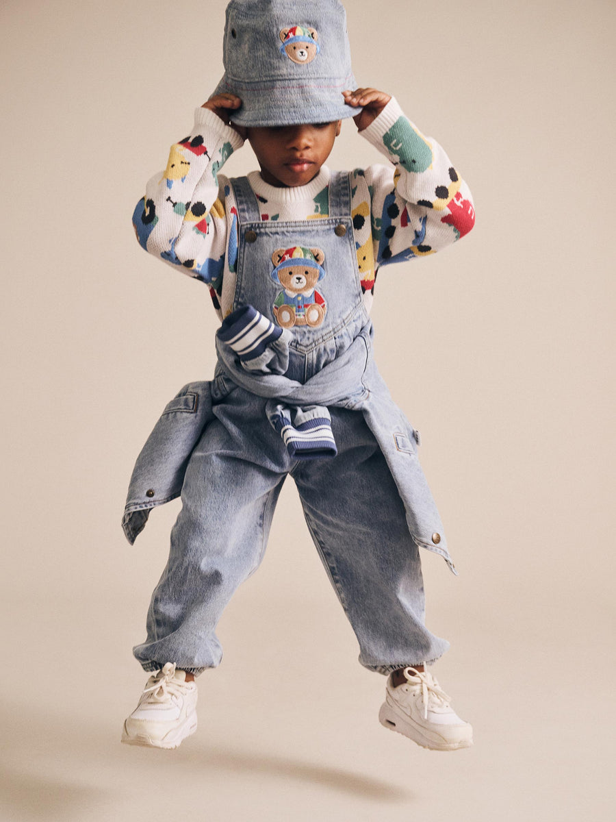 Huxbaby Dreamy Denim Huxbear Overalls
