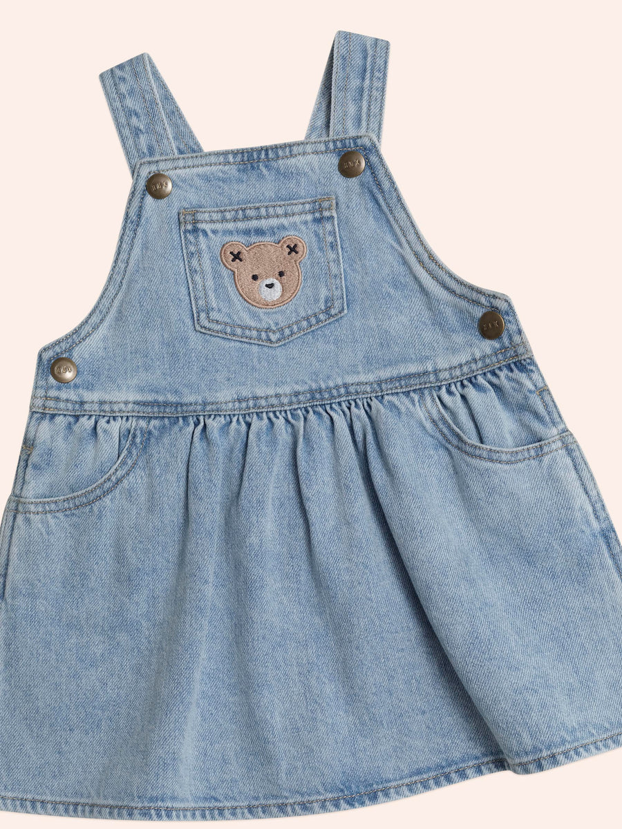 Huxbaby Dreamy Denim Pinafore Dress