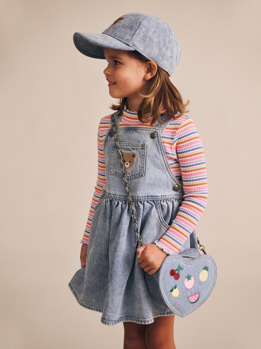 Huxbaby I Heart Fruit Denim Shoulder Bag