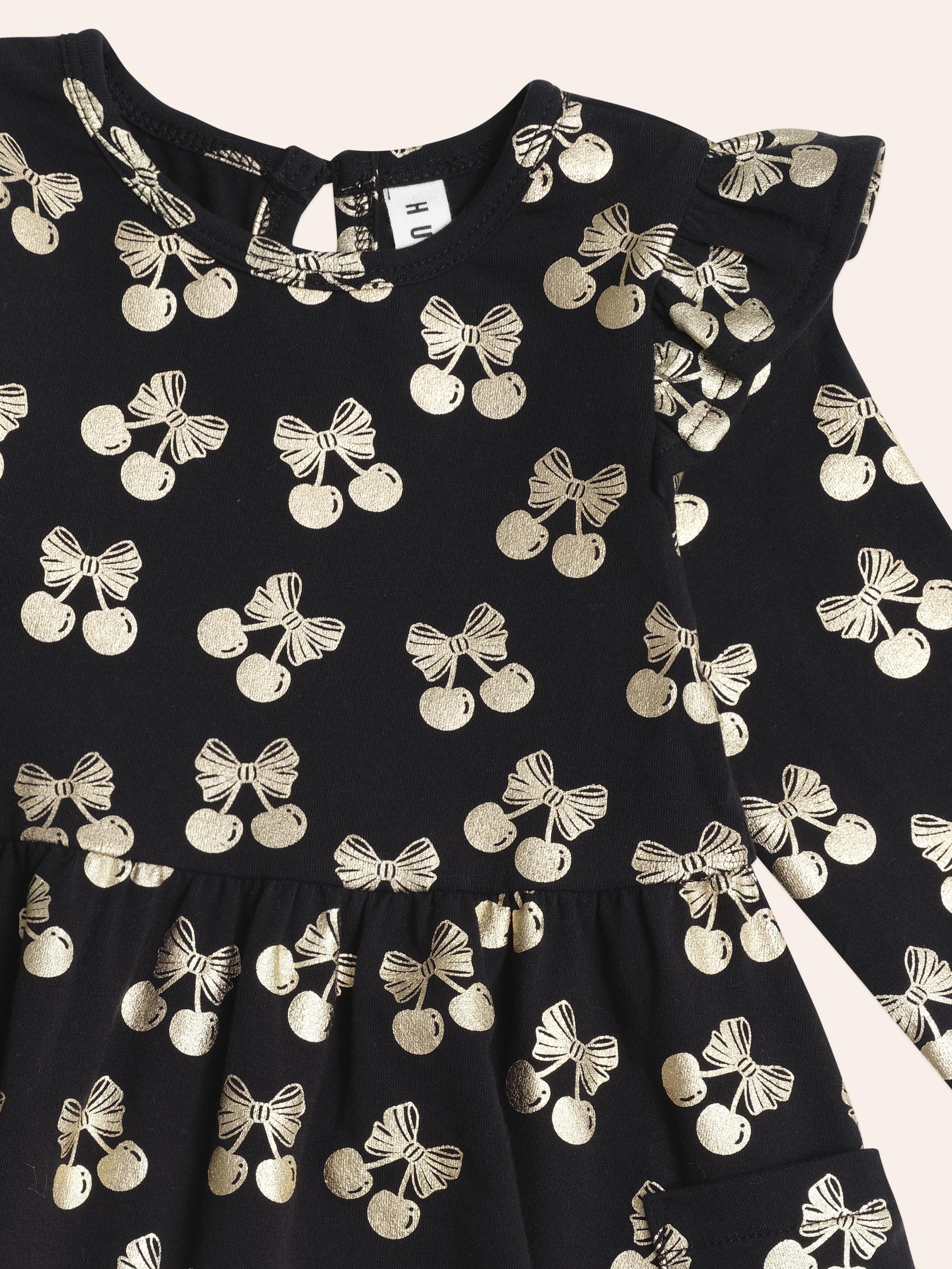 Huxbaby Special Dress Cherry Pie Gold