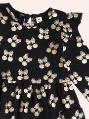 Huxbaby Special Dress Cherry Pie Gold