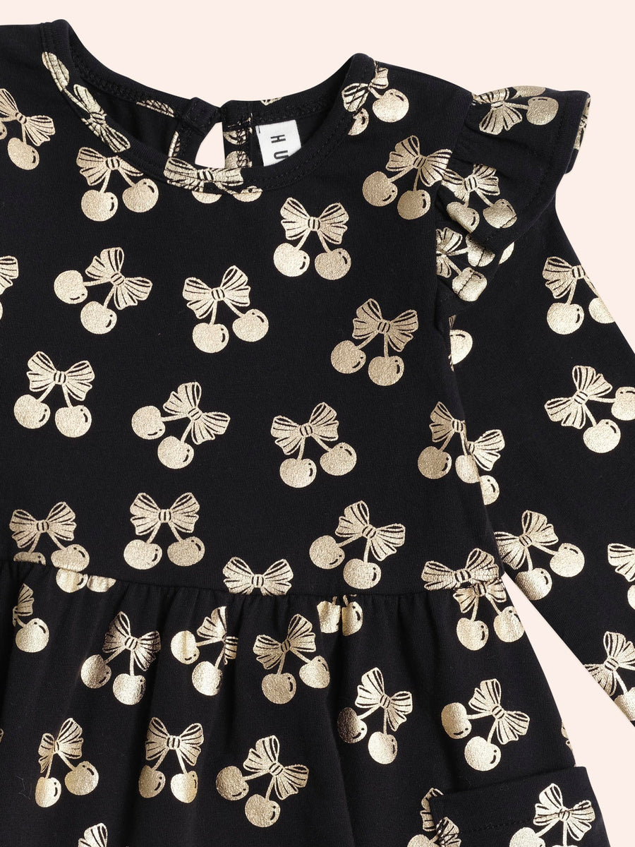Huxbaby Special Dress Cherry Pie Gold