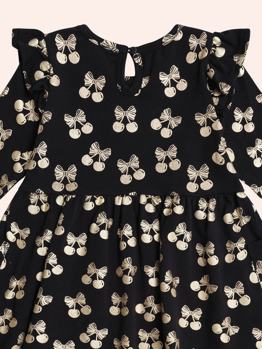 Huxbaby Special Dress Cherry Pie Gold