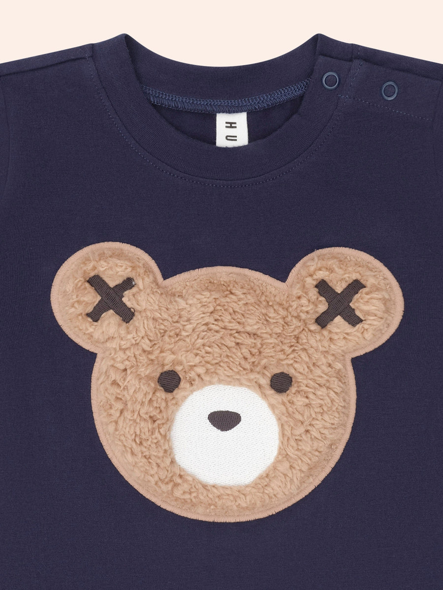 Huxbaby Furry Huxbear Navy Tee