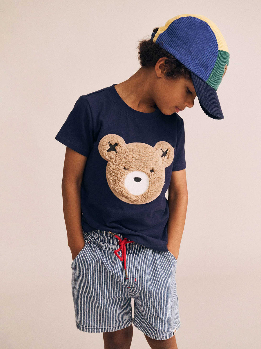 Huxbaby Furry Huxbear Navy Tee