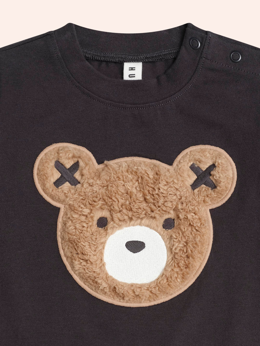 Huxbaby Furry Huxbear Longsleeve Top Black