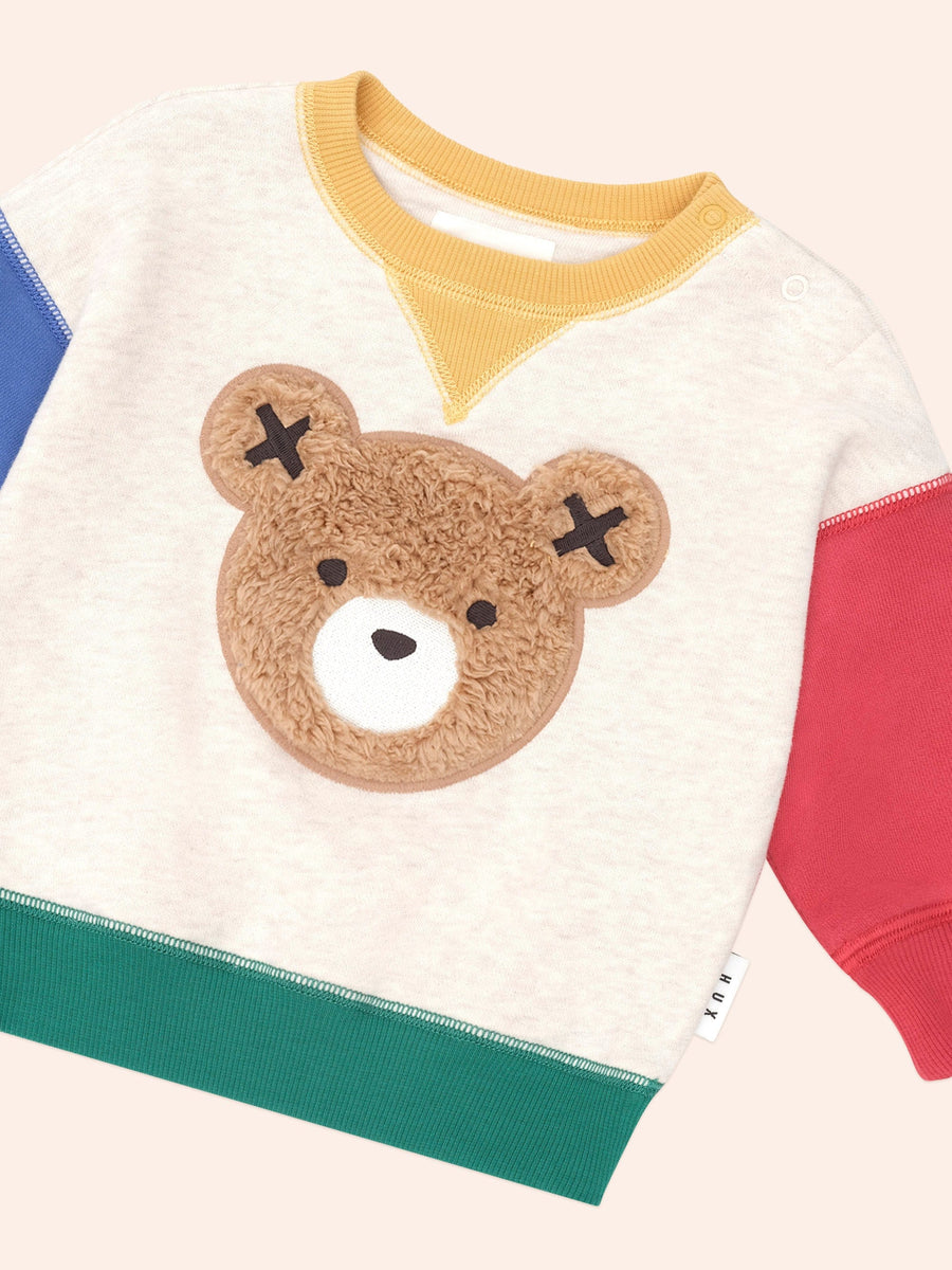 Huxbaby Furry Huxbear Colour Block Sweatshirt
