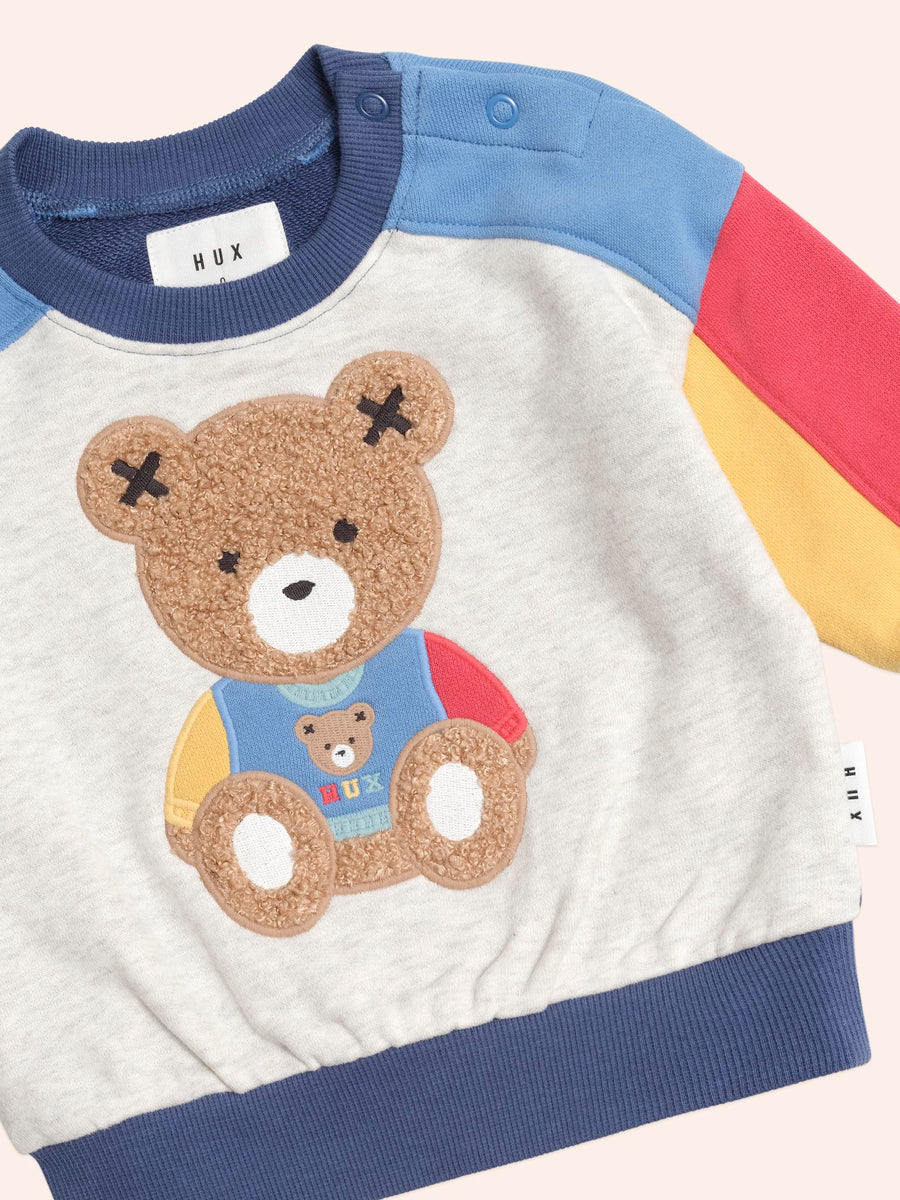 Huxbaby Varsity Huxbear Spliced Sweatshirt