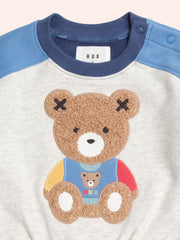 Huxbaby Varsity Huxbear Spliced Sweatshirt