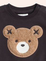 Huxbaby Furry Huxbear Sweatshirt Black