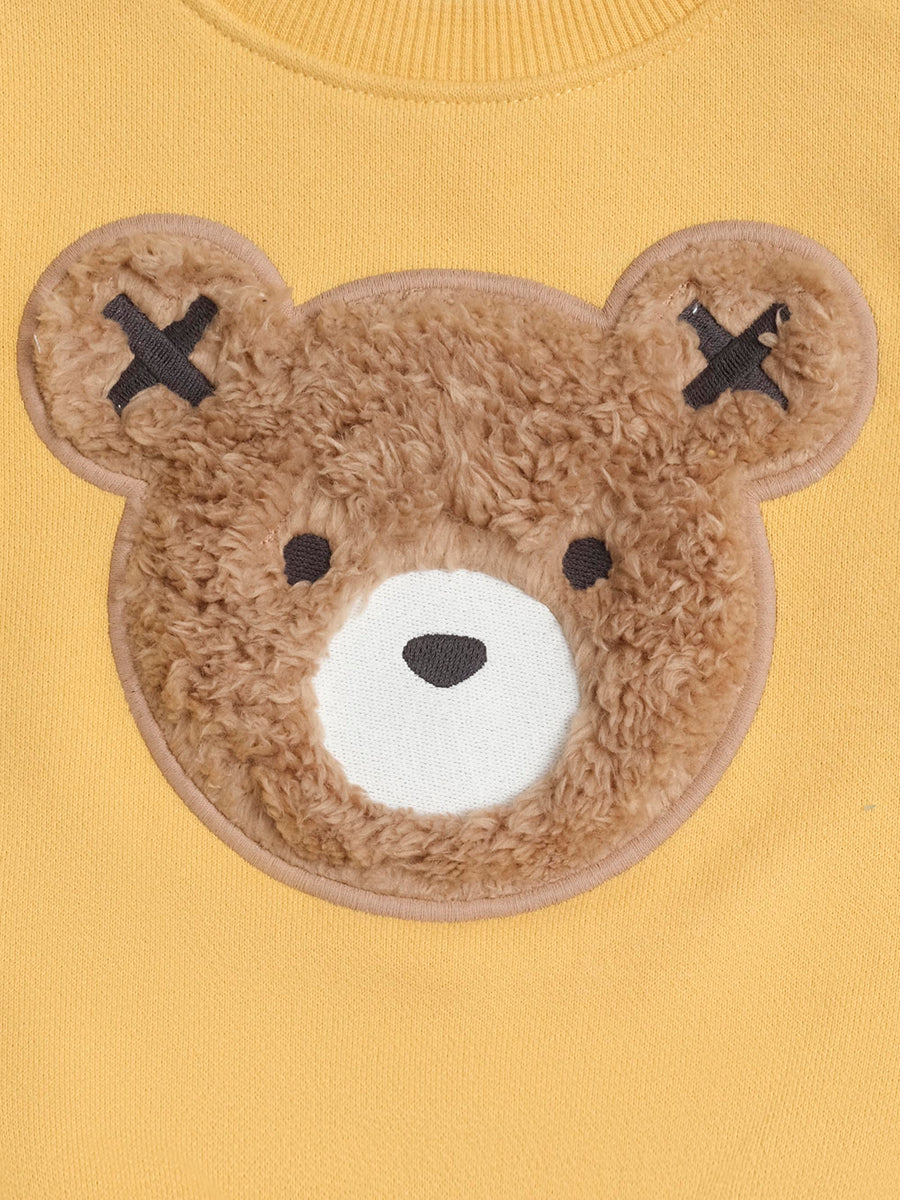 Huxbaby Furry Huxbear Sweatshirt Yellow