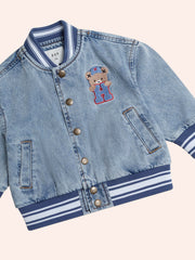 Huxbaby Dreamy Denim Varsity Bomber