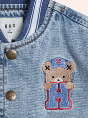 Huxbaby Dreamy Denim Varsity Bomber