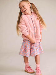Huxbaby CHERRY BOW FURRY JACKET