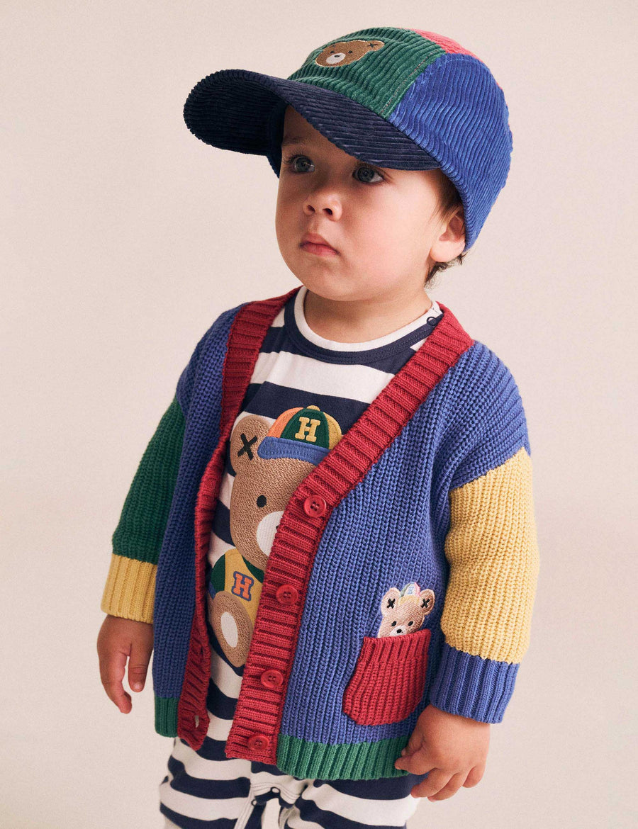 Huxbaby Colour Block Varsity Hux Cardi