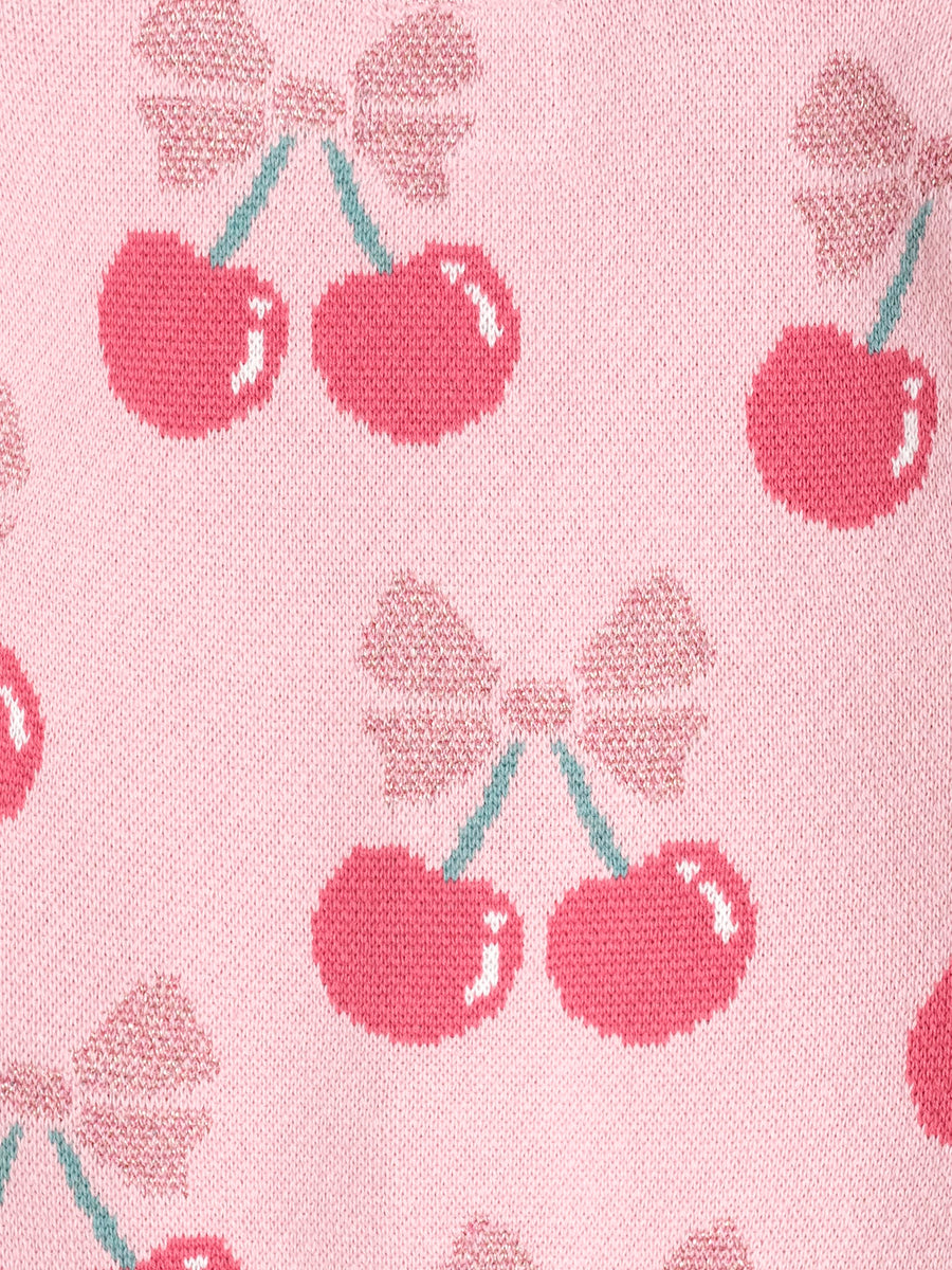 Huxbaby Cherry Pie Scalloped Knit Cardi