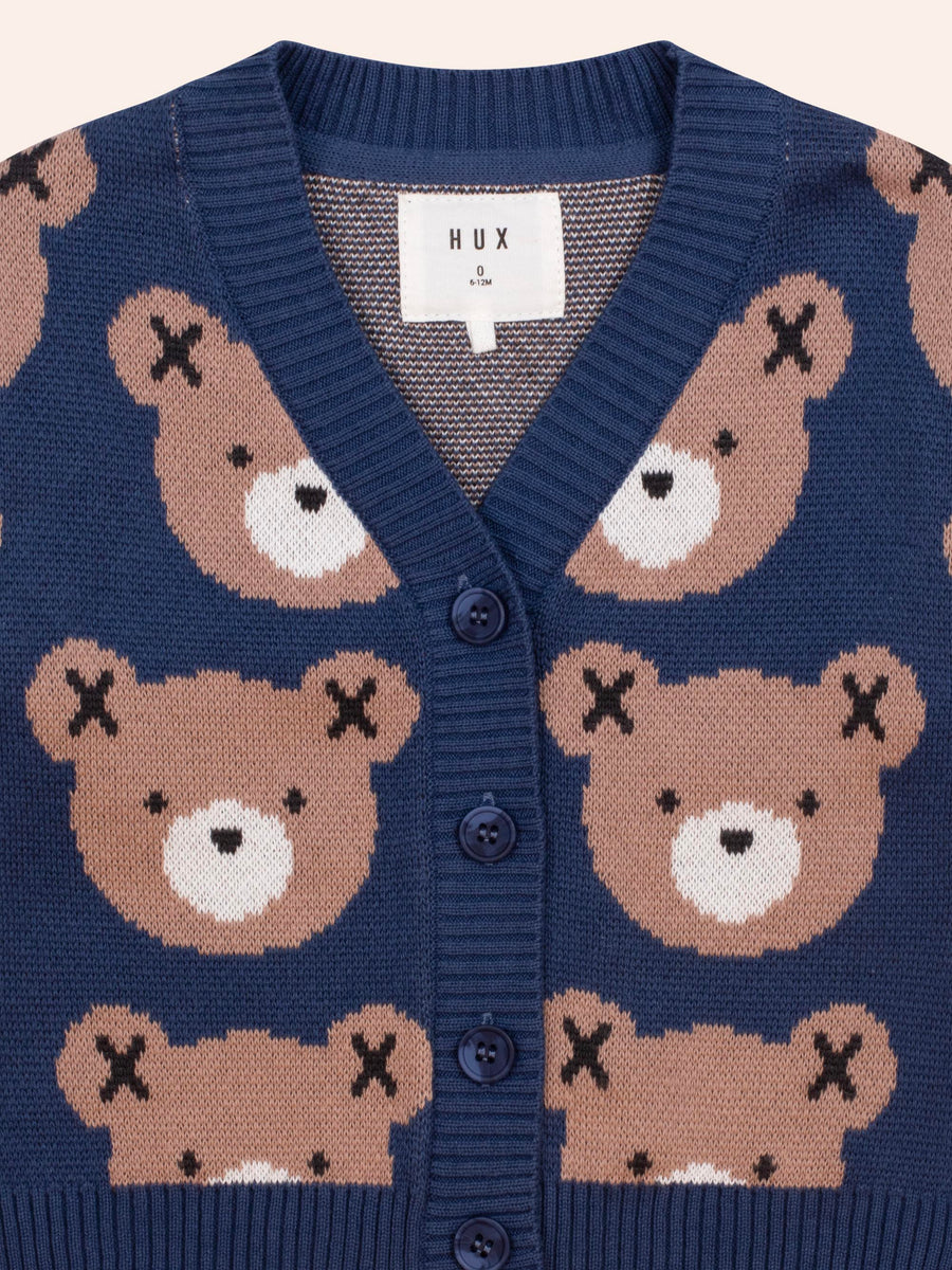 Huxbaby Huxbear Knit Cardi Navy