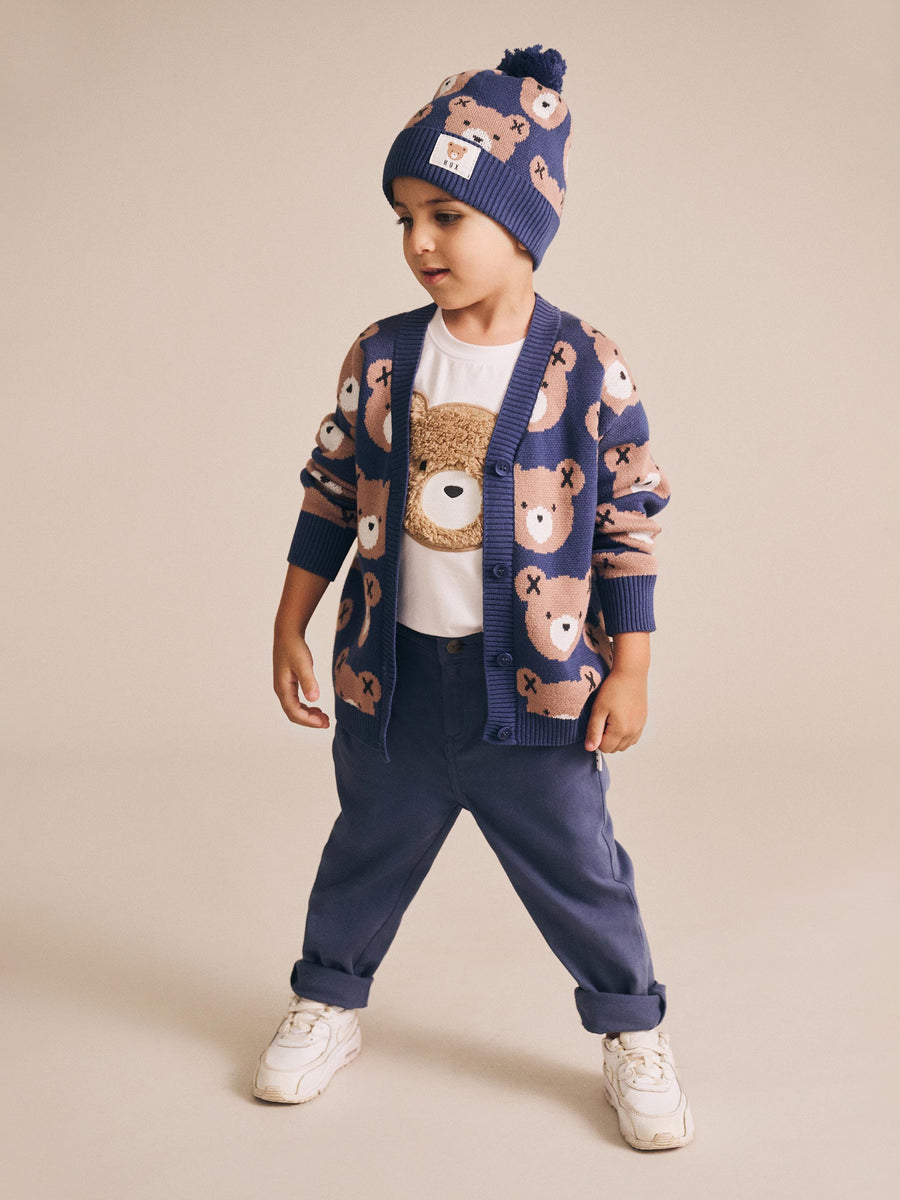 Huxbaby Huxbear Knit Cardi Navy