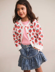 Huxbaby STRAWBERRY FIELDS CARDI
