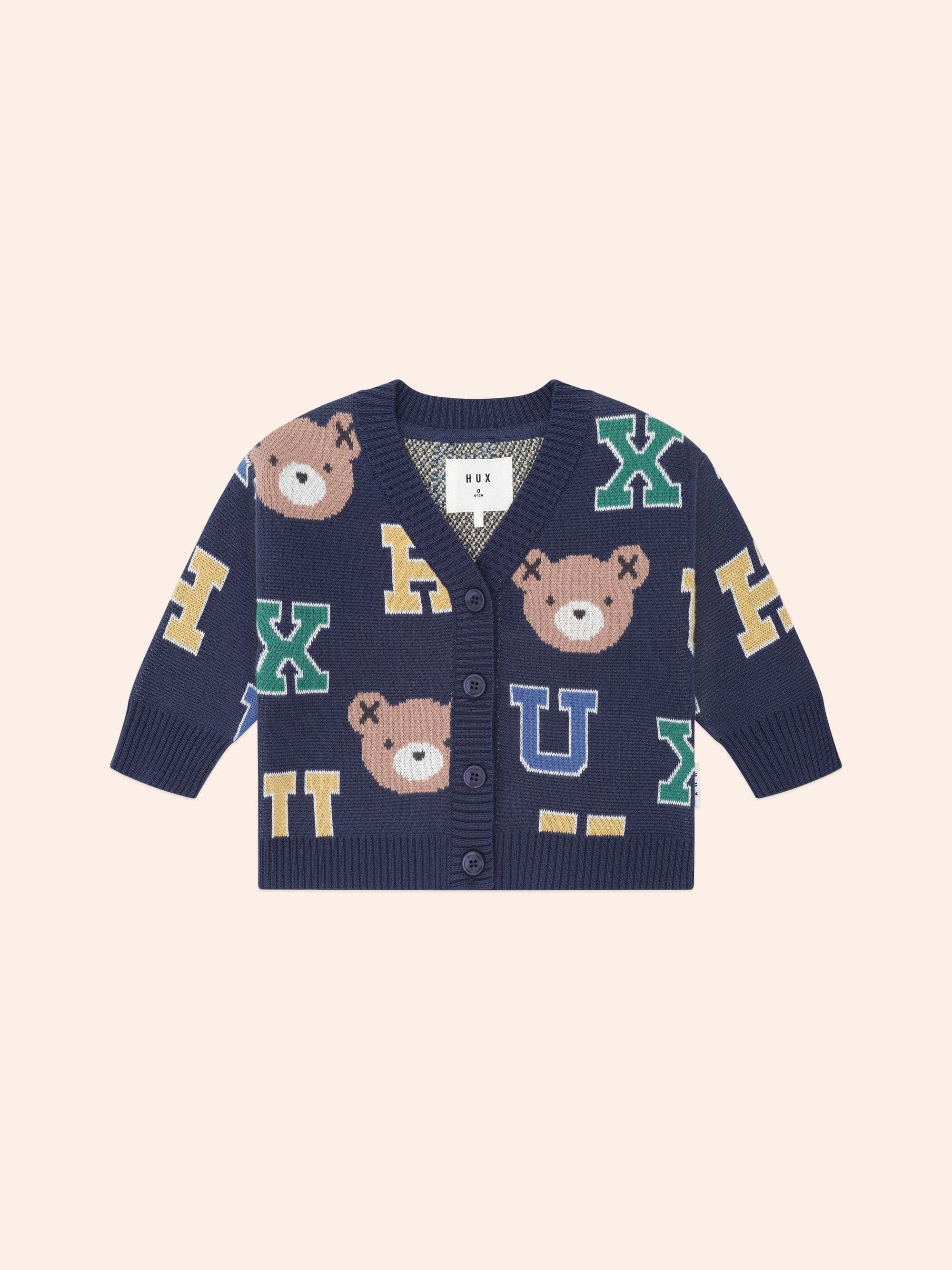Huxbaby Varsity Letter Hux Cardi