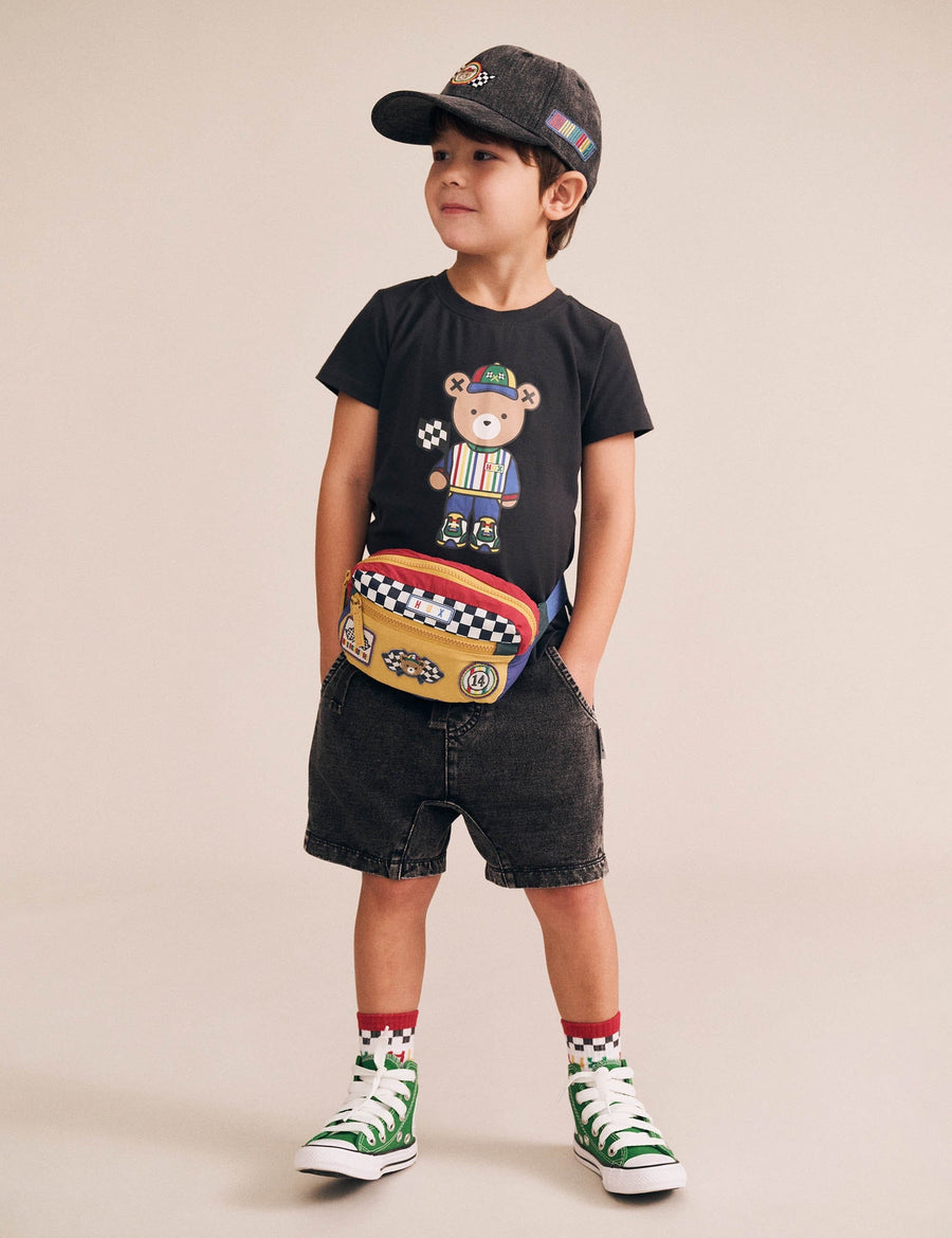 Huxbaby Boy Motosport Hux Black Tee