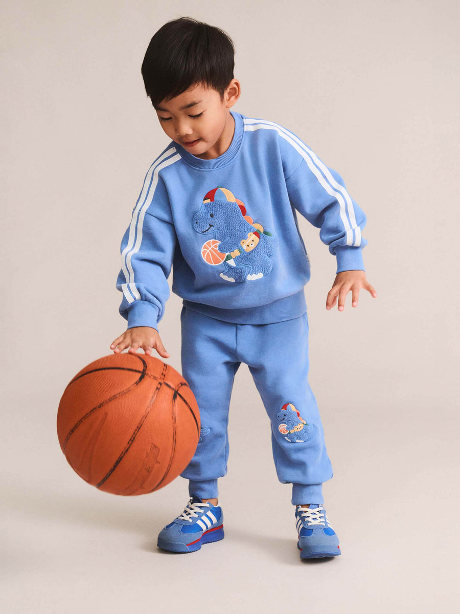 Huxbaby BALLER DINO SPORTY STRIPE SWEATPANT