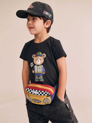 Huxbaby Boy Motosport Hux Black Tee