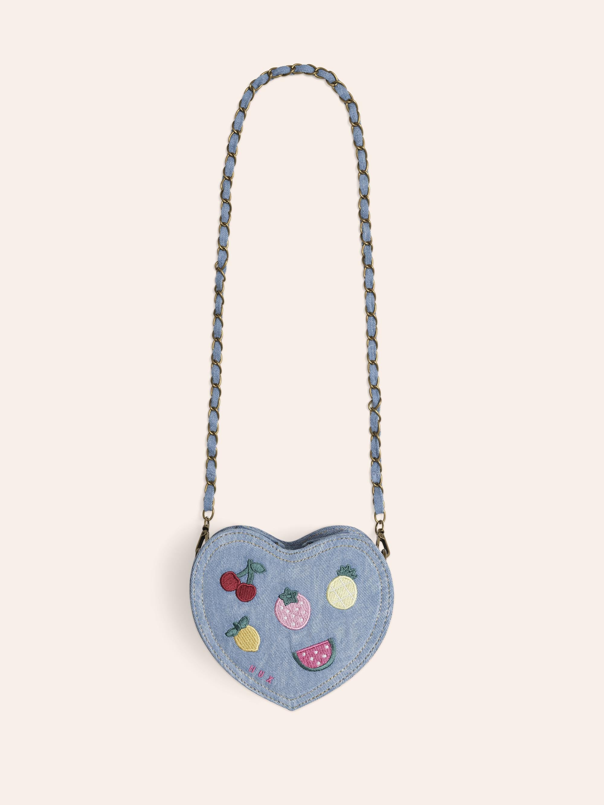 Huxbaby I Heart Fruit Denim Shoulder Bag