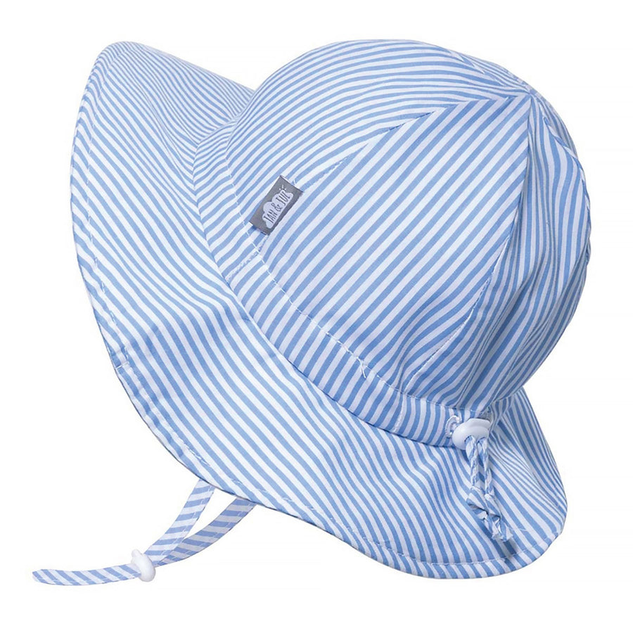 Jan & Jul Blue Stripes | Cotton Floppy Hat