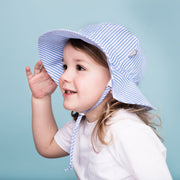 Jan & Jul Blue Stripes | Cotton Floppy Hat