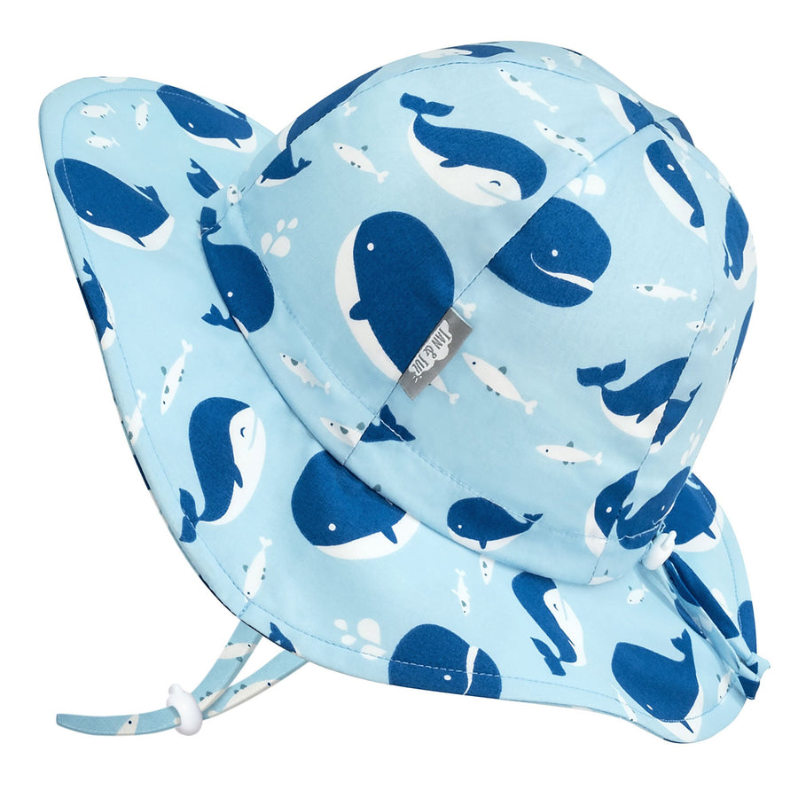 Jan & Jul Blue Whale | Cotton Floppy Hat