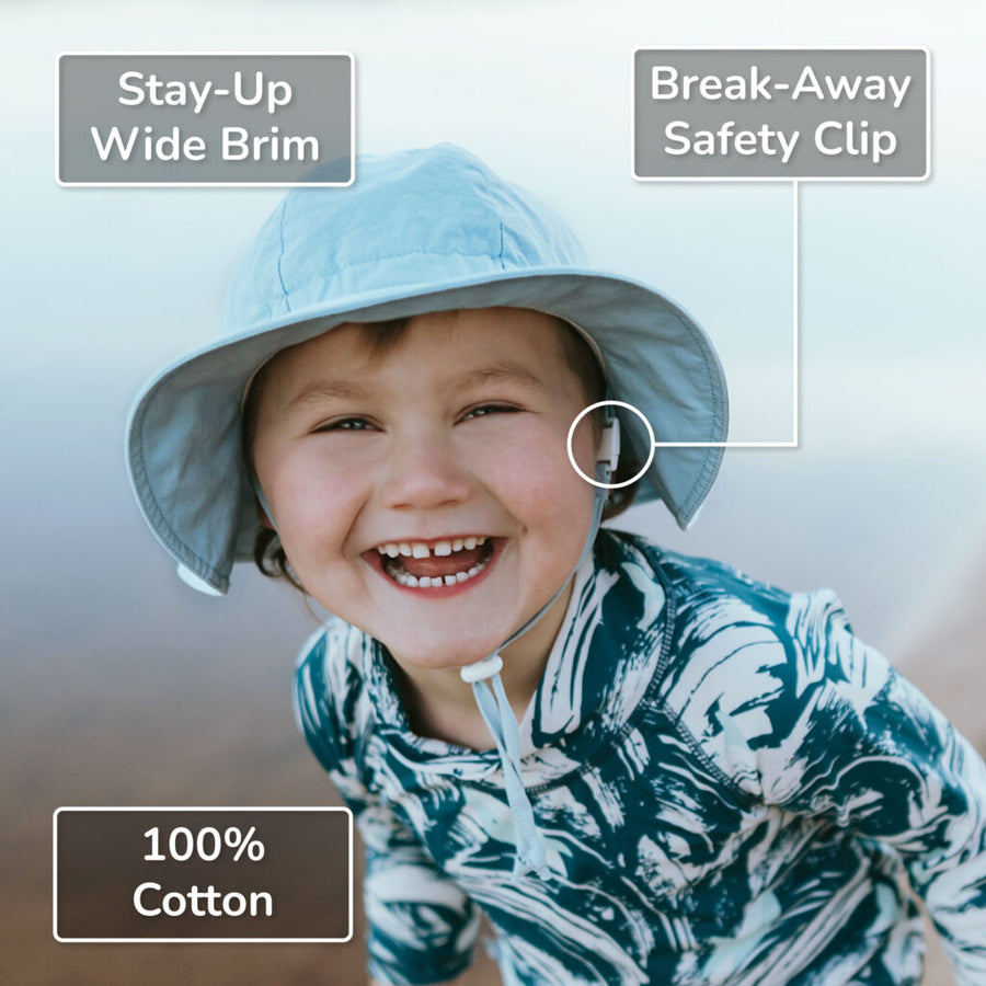 Jan & Jul Blue Whale | Cotton Floppy Hat