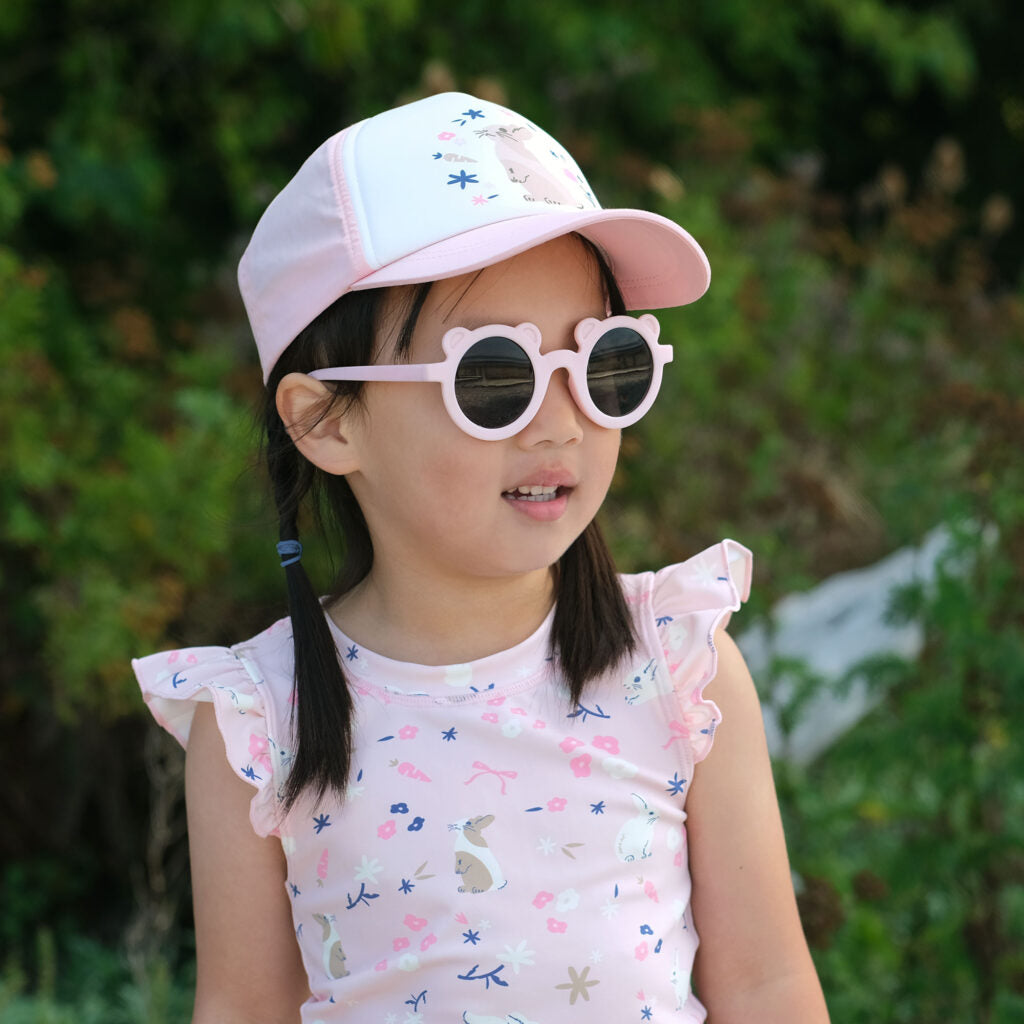 Jan & Jul Bunny Flowers | Kids UV Baseball Caps