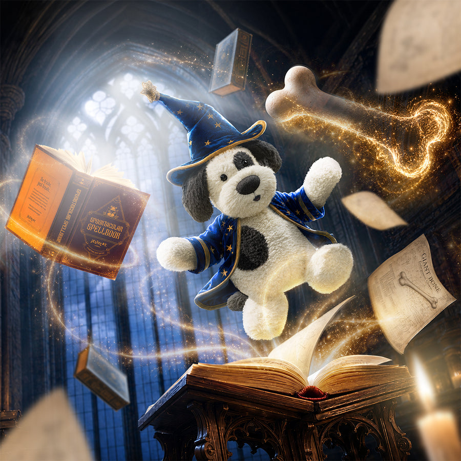 Jellycat Rufferty Puppy Wizard Outfit