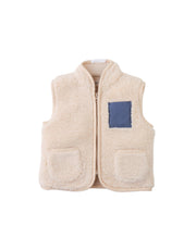 Gingersnaps Baby Orazio Sherpa Vest with Pocket