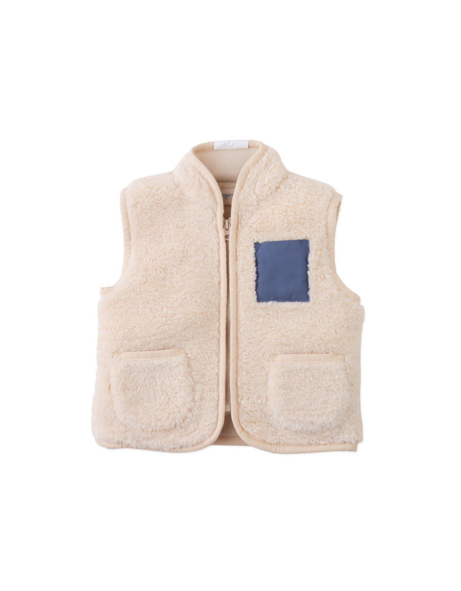 Gingersnaps Baby Orazio Sherpa Vest with Pocket
