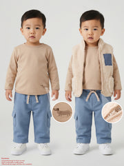 Gingersnaps Baby Orazio Sherpa Vest with Pocket