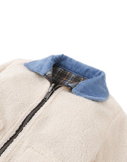 Gingersnaps Anthony Reversible Jacket in Plaid and Sherpa