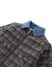 Gingersnaps Anthony Reversible Jacket in Plaid and Sherpa