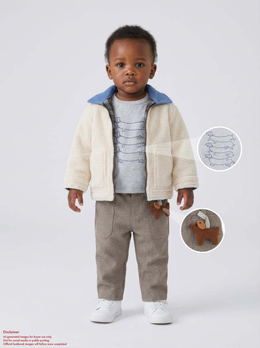 Gingersnaps Baby Giorgio Micro Houndstooth Pants