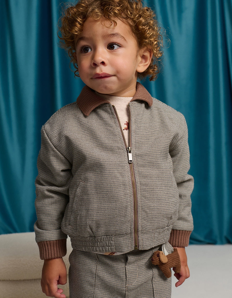 Gingersnaps Multicolor Baby boys Leonardo Micro Houndstooth Jacket