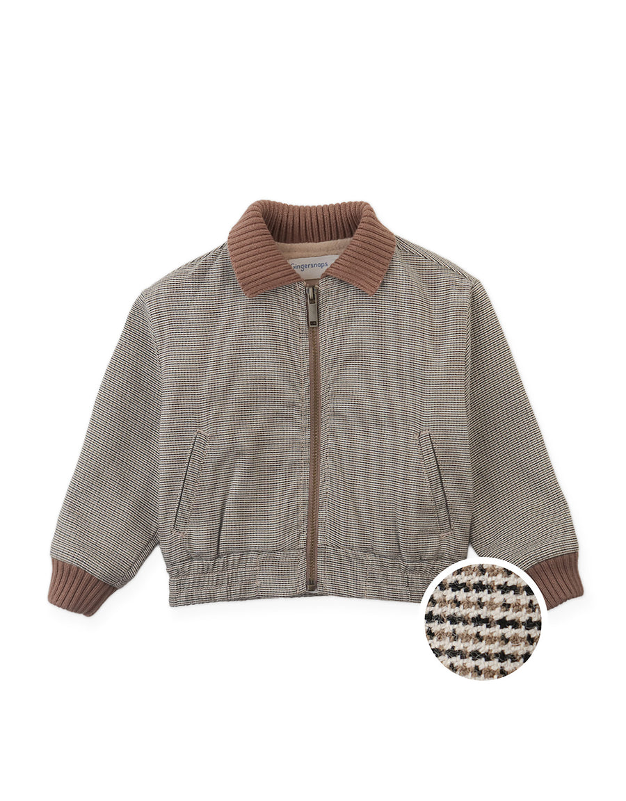 Gingersnaps Multicolor Baby boys Leonardo Micro Houndstooth Jacket