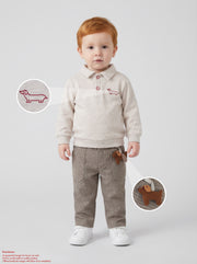 Gingersnaps Baby Giorgio Micro Houndstooth Pants