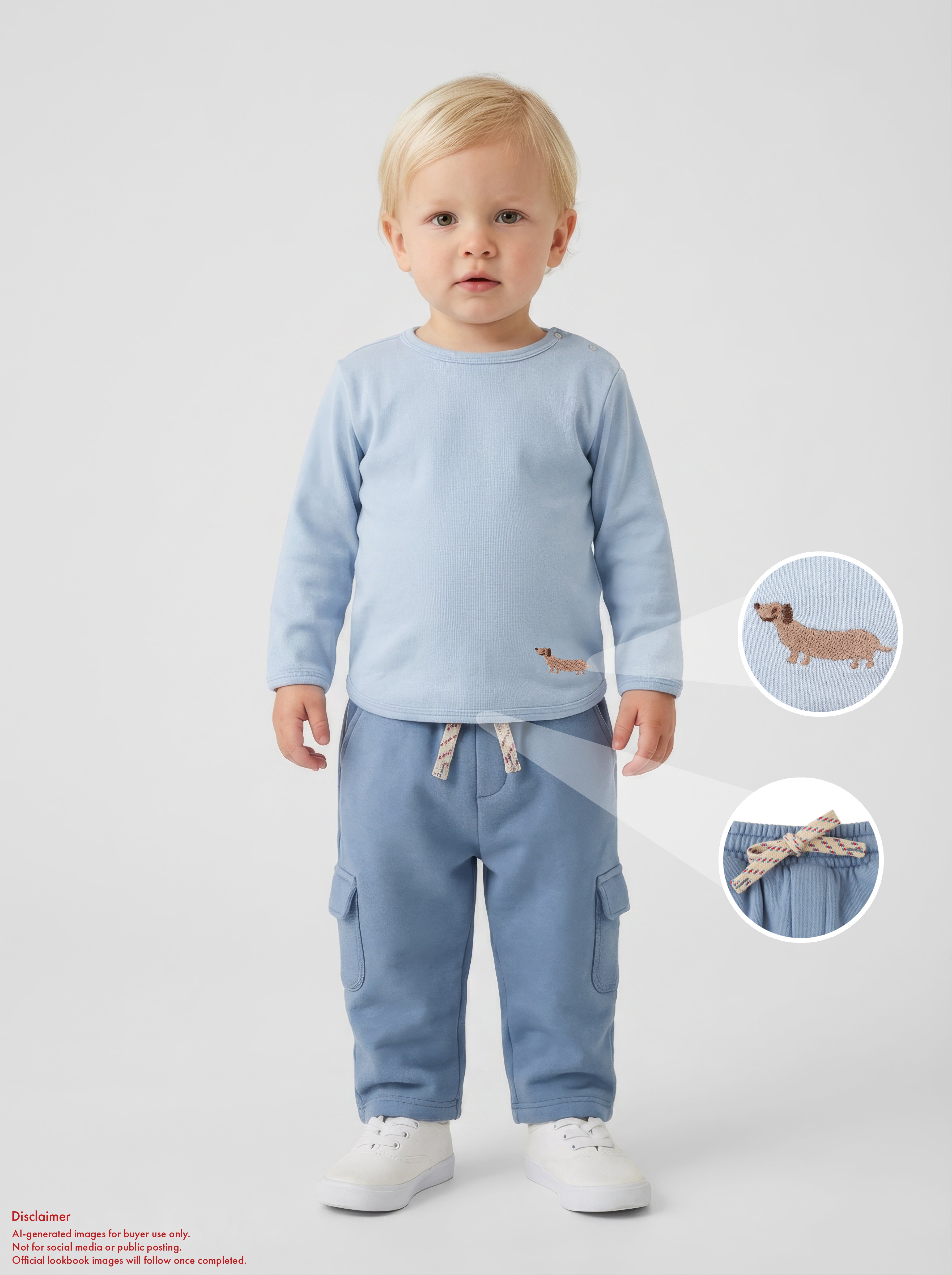 Gingersnaps Baby Teo Jerssy Tee with Dog Patch