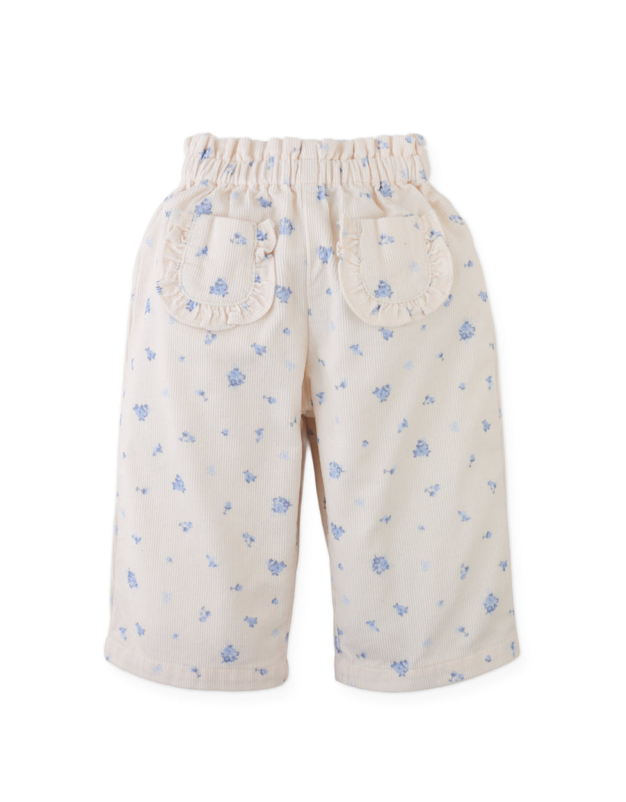 Gingersnaps Baby Precious Pincord Pant with Ruffled Pockets