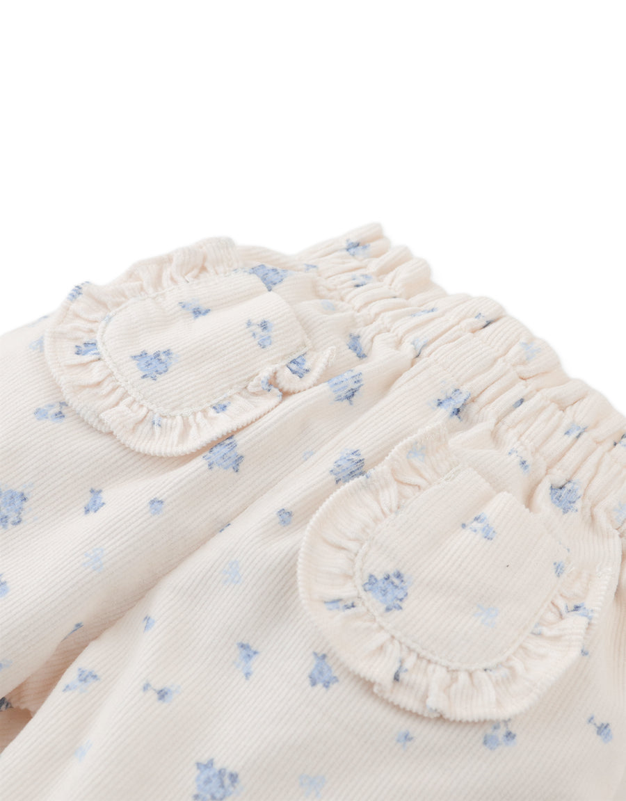 Gingersnaps Baby Precious Pincord Pant with Ruffled Pockets