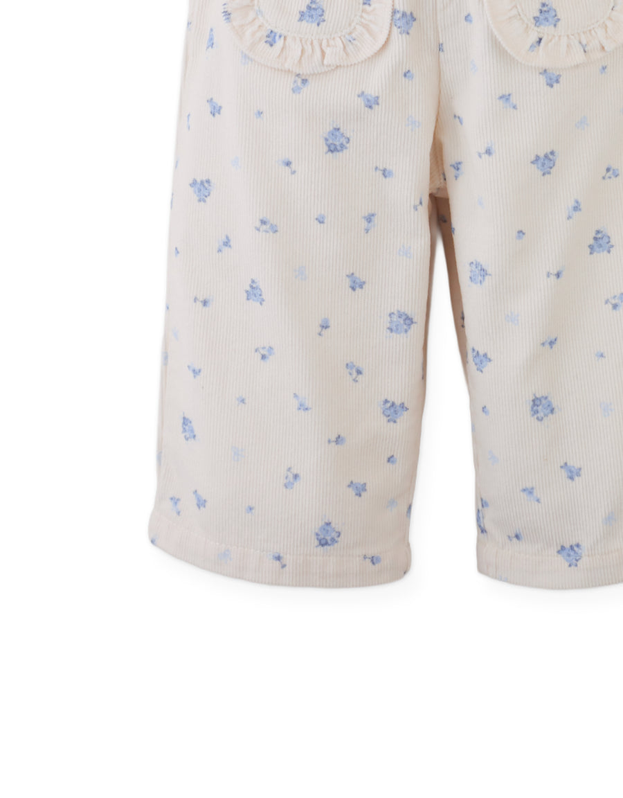 Gingersnaps Baby Precious Pincord Pant with Ruffled Pockets