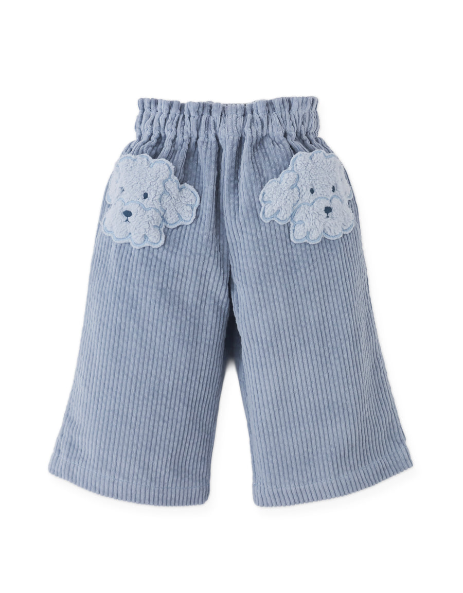 Gingersnaps Baby Grorgina Wide Leg Corduroy Pant Poodle Pocket