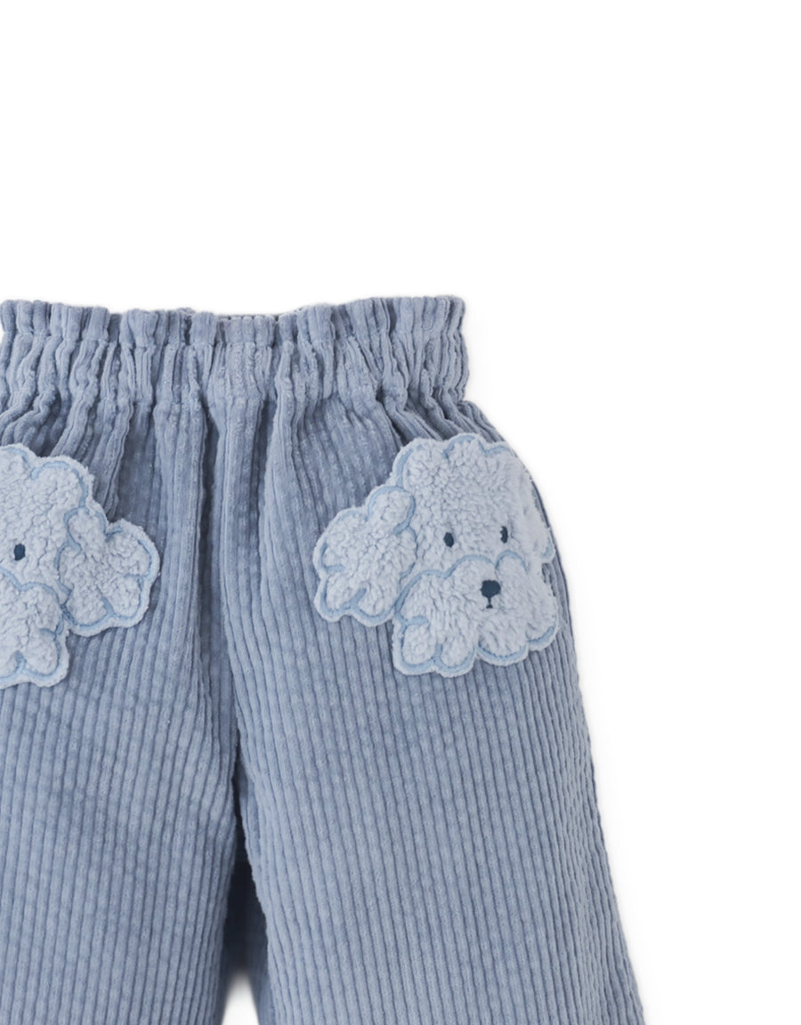 Gingersnaps Baby Grorgina Wide Leg Corduroy Pant Poodle Pocket